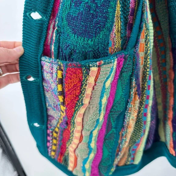 COOGI Vintage Multicolor Women's Cardigan Sweater - Picture 8 of 12